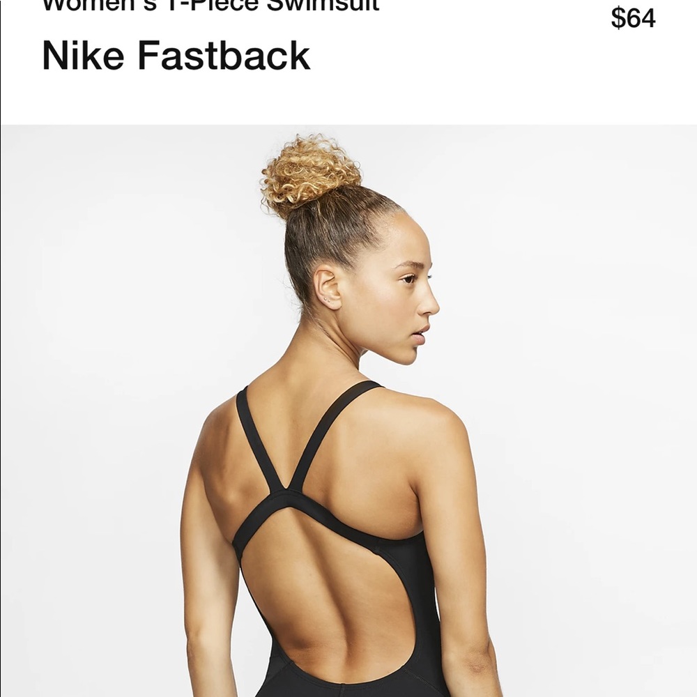 Nike one piece swimsuit with keyhole back